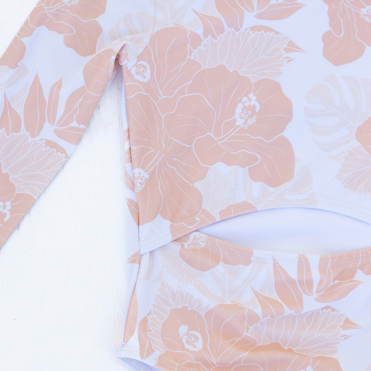 Kid's Sands of Wailea Longsleeve one piece Bikini