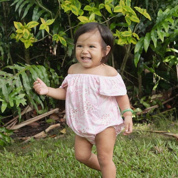 Pink Tropical Jungle Flutter onesie