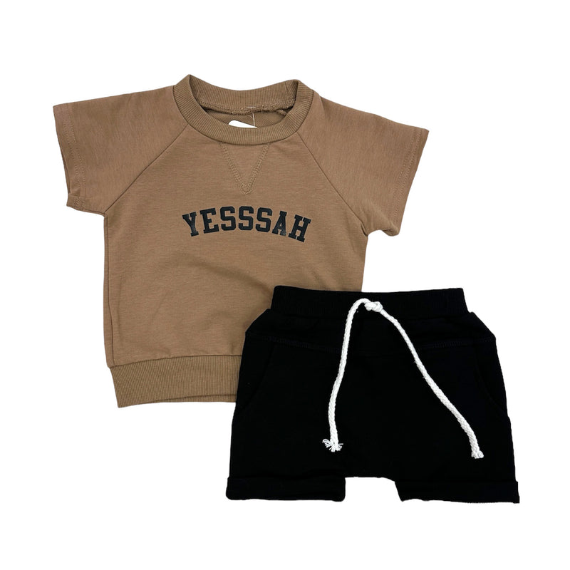 Yesssah Brown/Black set