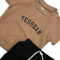 Yesssah Brown/Black set