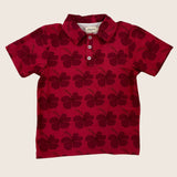 Berry Hibiscus Collared Shirt - Sweet Sweet Honey Hawaii