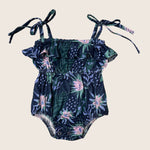 Blue Pahoa Belle Onesie - Sweet Sweet Honey Hawaii