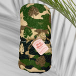 Camo Monstera/Westside Checkered Minky Blanket - Sweet Sweet Honey Hawaii