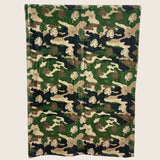 Camo Monstera/Westside Checkered Minky Blanket - Sweet Sweet Honey Hawaii