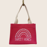 Canvas tote with Strap - Sweet Sweet Honey Hawaii