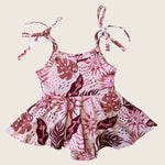 Cream Pahoa ruffle tie onesie - Sweet Sweet Honey Hawaii