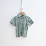 Gardenia olive Collared Shirt - pasadenatexaslimos