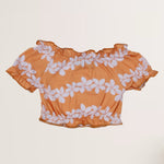 Honey Plumeria Sleeved Top - Sweet Sweet Honey Hawaii