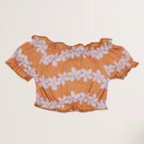 Honey Plumeria Sleeved Top - Sweet Sweet Honey Hawaii