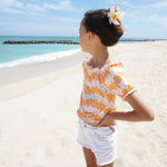 Honey Plumeria Sleeved Top - Sweet Sweet Honey Hawaii