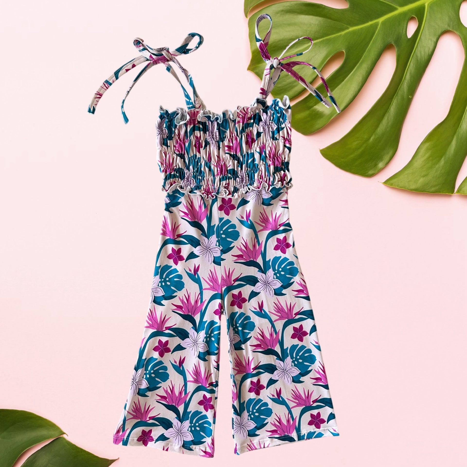 Kaile'a Tie Jumpsuit - Sweet Sweet Honey Hawaii