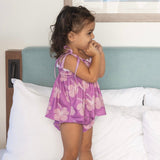 Lavender Hibiscus Tie Top Set - Sweet Sweet Honey Hawaii