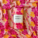 Magenta Puakenikeni Bamboo Swaddle Blanket - Sweet Sweet Honey Hawaii