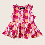 Magenta Puakenikeni Peplum Top - Sweet Sweet Honey Hawaii