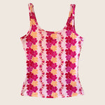 Magenta Puakenikeni Womens Tank - Sweet Sweet Honey Hawaii