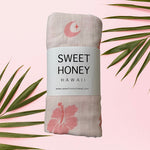 Mahina Bamboo Swaddle Blanket - Sweet Sweet Honey Hawaii