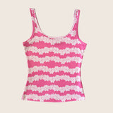 Rosey Pink Gardenia Womens Tank