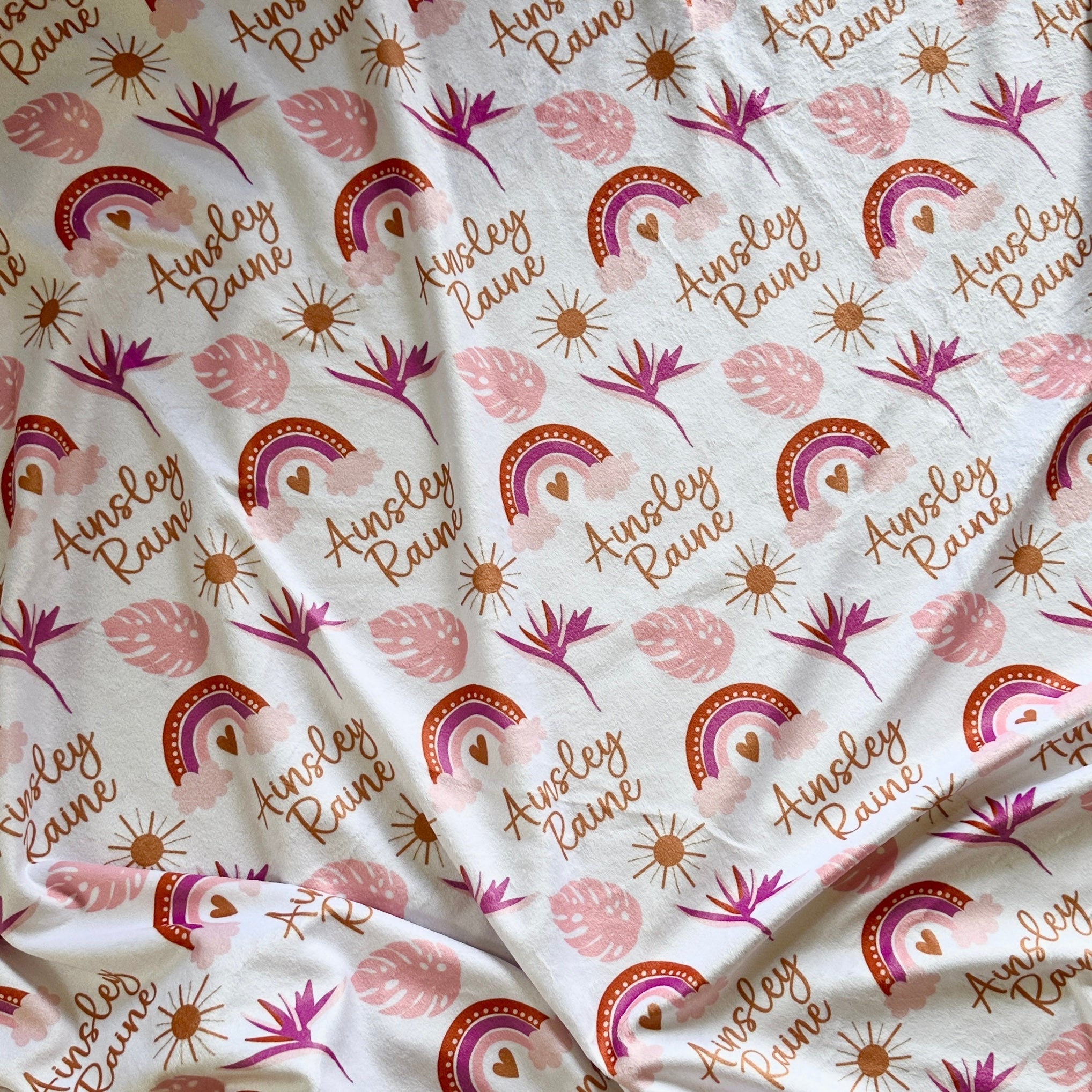 Personalize Blanket: Paradise Rainbow - Sweet Sweet Honey Hawaii