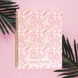 Pink Tropical Jungle Notebook - Sweet Sweet Honey Hawaii
