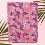 Purple Mahina/purple Wailea Minky Blanket - Sweet Sweet Honey Hawaii