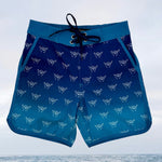 Shaka Blue Ombre Boys Boardies - Sweet Sweet Honey Hawaii