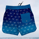 Shaka Blue Ombre Boys Boardies - Sweet Sweet Honey Hawaii