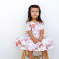 Rainbow Monstera Tee Dress - Sweet Sweet Honey Hawaii