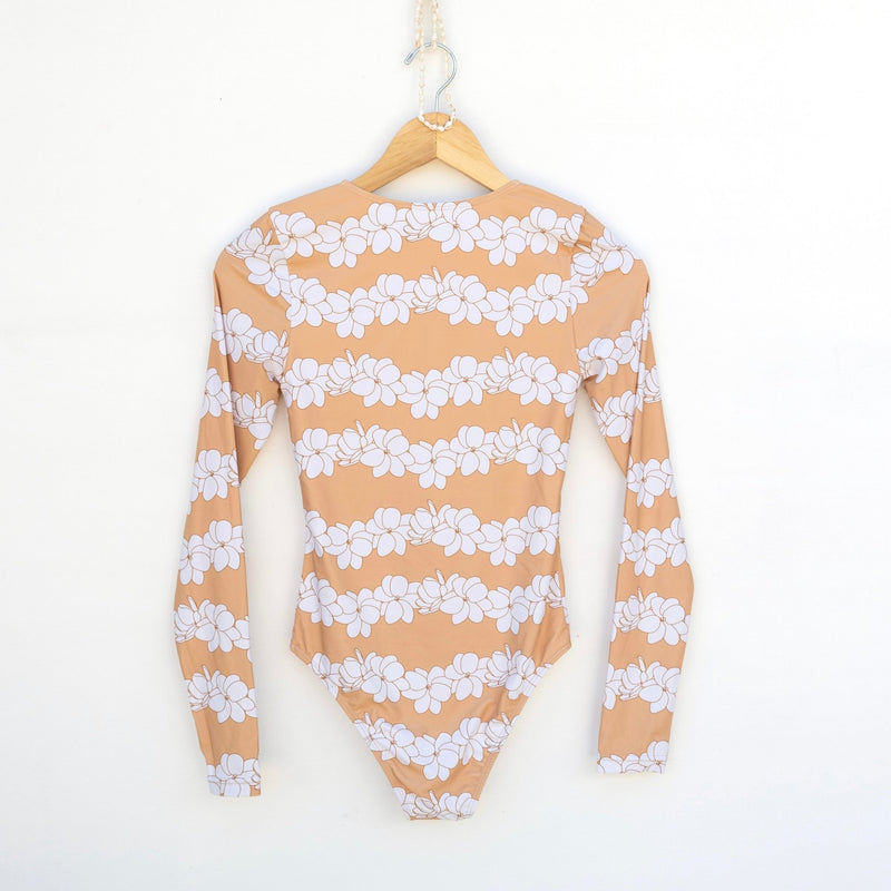 Women's Sandy Gardenia Long Sleeve Bikini - Sweet Sweet Honey Hawaii
